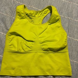 Sweaty Betty London lime green / fluorescent yellow top